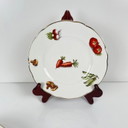 Set of 6 KG Lunéville "Le Potager" dessert plates, 1950/70