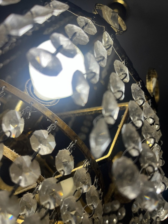 Lustre Swarovski, Cristal, Or, Blanc (photo 6 sur 6)