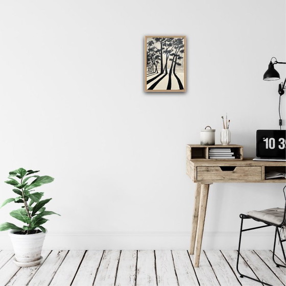 Image 1 of Chinesische Tinte auf Naturpapier.  Format 40x30cm.