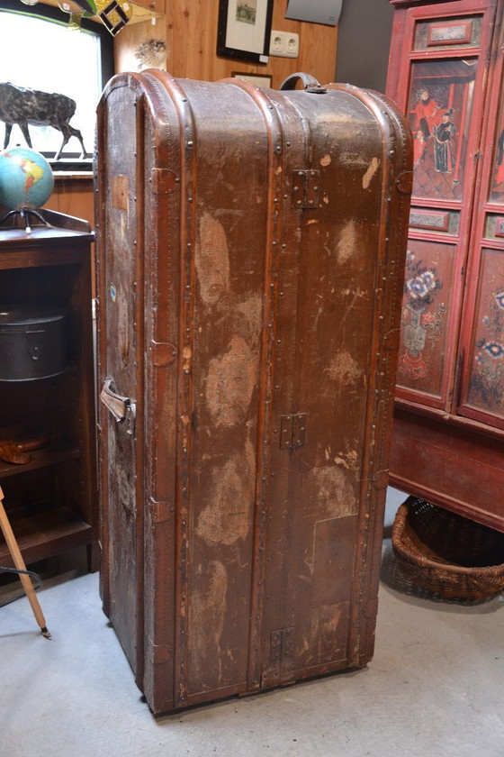 Image 1 of Alter antiker Reisekoffer – Kabinenkoffer – Original