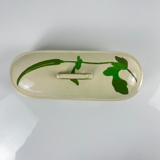 Image 1 of Toilet/zeepbakje van Sarreguemines, art nouveau-stijl, eind 19e - begin 20e eeuw