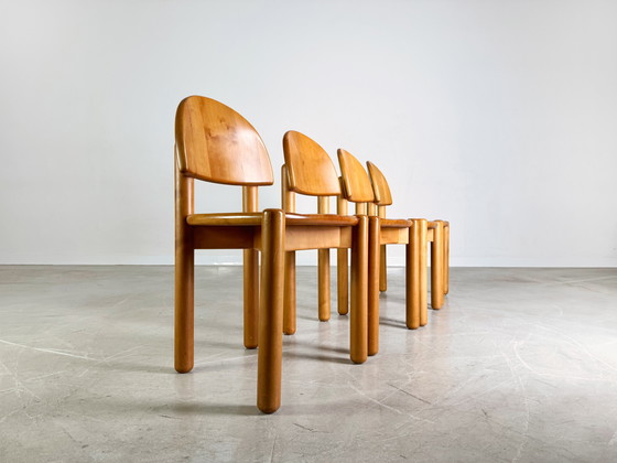 Image 1 of Set of 4 Rainer Daumiller chairs Midcentury chair beech vintage