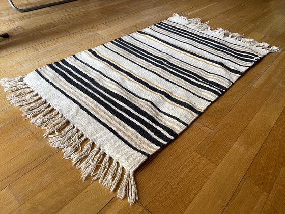 Image 1 of Vintage 1960s small handmade pure Wool back - Midcentury
