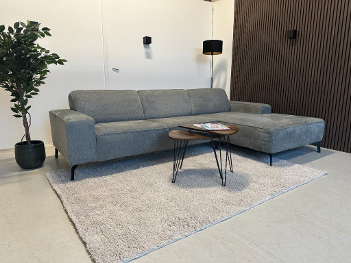 Blauw/Grijze hoekbank 290x170 cm