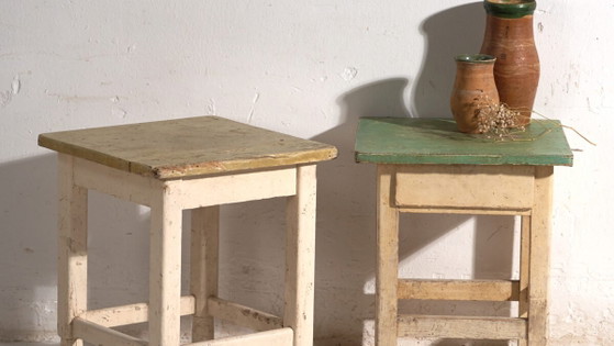 Antique bedside tables in pine wood – Central Europe, circa 1940 #9 – Nightstands, Rustic (photo 3 of 40)