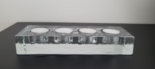Vintage Pressed Glass Candlestick