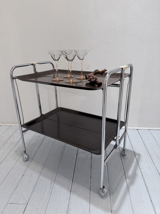 Desserte Vintage Mid-Century Pliante – Chrome, Other (photo 15 of 15)