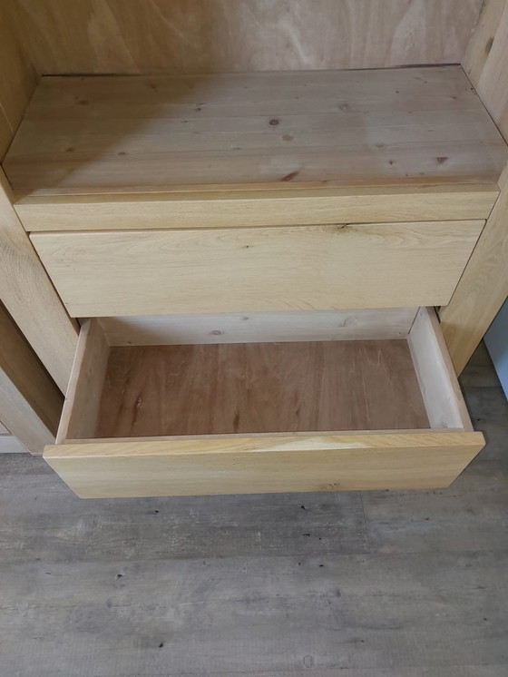 Image 1 of Set of 2 light oak cabinets