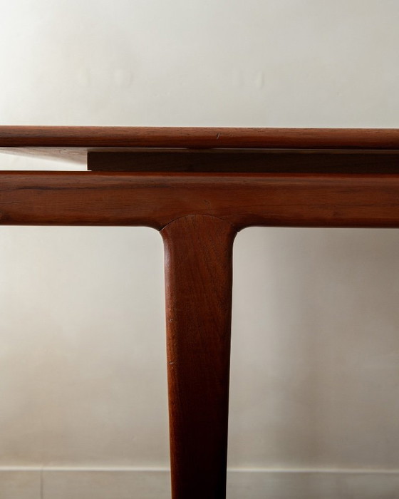 Danish Modern Teak Extendable Dining Table Attributed to Sven Ellekaer, Denmark, 1960s – Wood (photo 6 of 18)