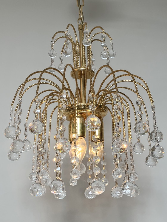 Image 1 of branded SWAROVSKI STRASS chandelier pendant lamp vintage