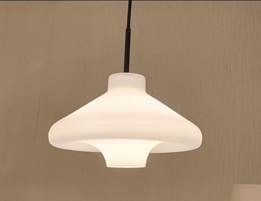 Lampada in vetro di metà secolo LYFA ibis