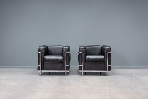 Chaises Le Corbusier LC2 (x2)