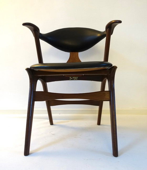 Image 1 of Sedia in corno di mucca Louis van Teffelen, anni '60, AWA