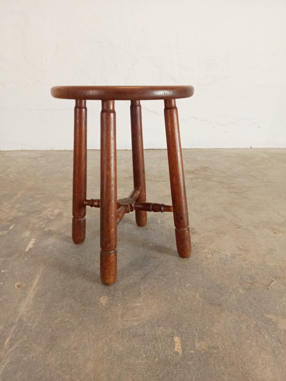 Image 1 of Vintage wooden stool 