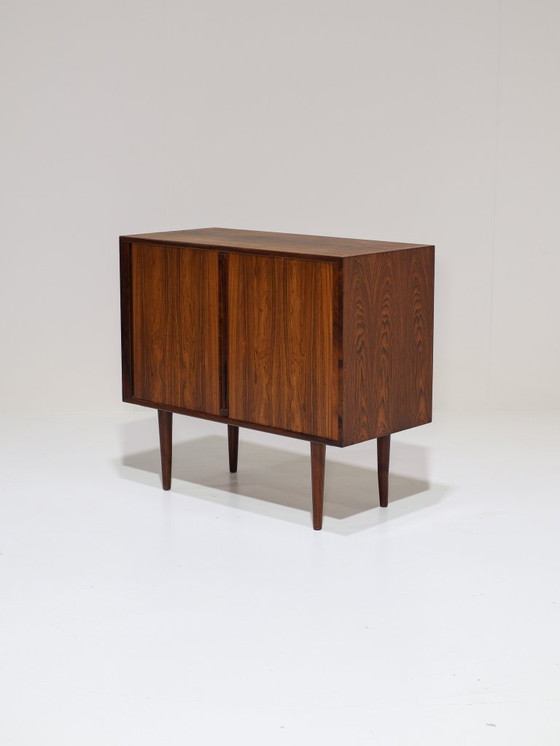 Image 1 of Kai Kristiansen tambour sideboard LP cabinet rosewood 1960