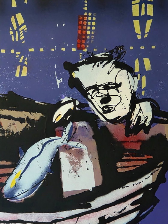 Image 1 of Herman Brood - Bootje - 69/250 - Handgesigneerd
