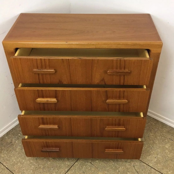 Image 1 of 60s 70s teak dressoir ladekast & spiegel Deens design Denemarken 60s 70s