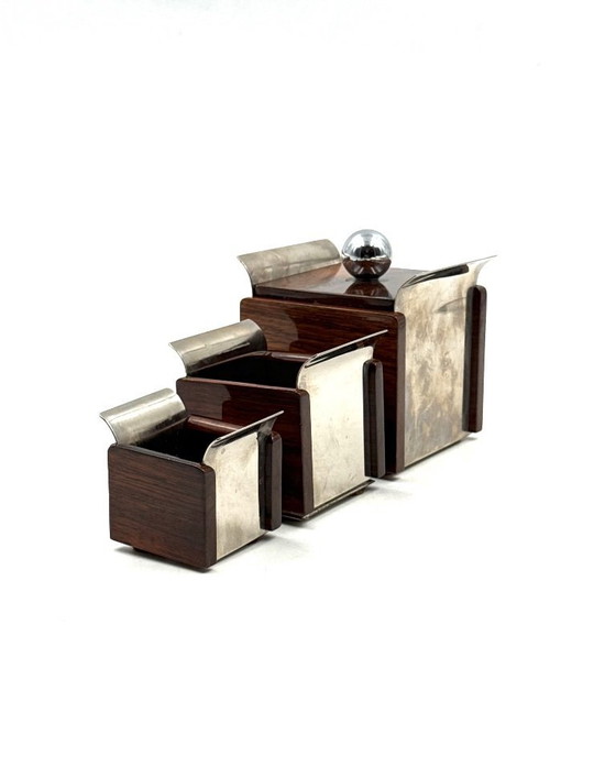 Image 1 of Set asbakken uit het midden van de 20e eeuw, Ico Parisi, Italië, jaren 60.