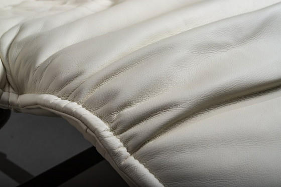 Image 1 of Vintage Cassina Veranda Reclining Sofa in Cream Leather, 1980s