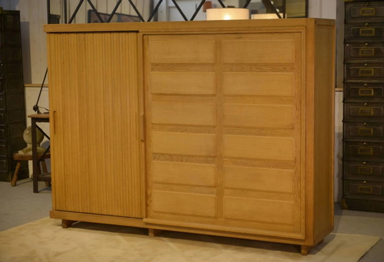 Armadio in rovere di Guillerme and Chambron anni '50 – Guillerme & Chambron, Mid Century Modern (photo 11 of 14)