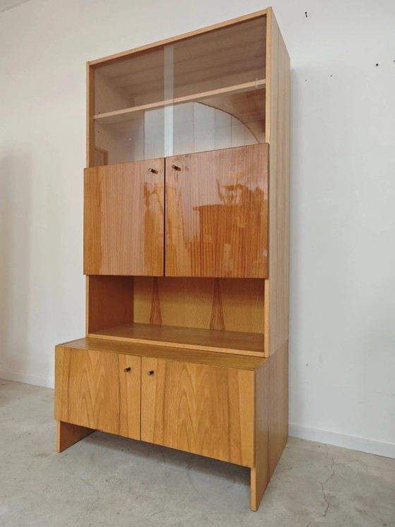 Buffet / Bibliothek OP-010 Drevotex Zamberk aus der Tschechoslowakei 1977 – Aufbewahrungsschrank, Wood (photo 19 of 19)