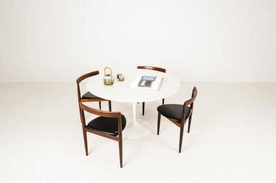 Image 1 of Round Marble Tulip Dining Table by Eero Saarinen, Knoll, 2000s