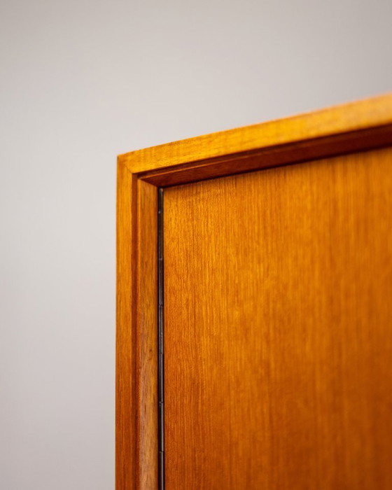 Image 1 of Armadio Mid-Century in teak e acciaio cromato di Franz Meyer Möbel, Germania, anni '60