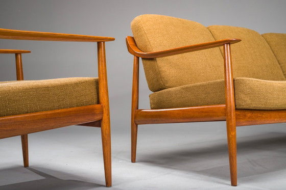 Image 1 of Mid-Century Lounge Chairs and 3-Seater Sofa by Walter Knoll Antimott, 1960s, Set of 3