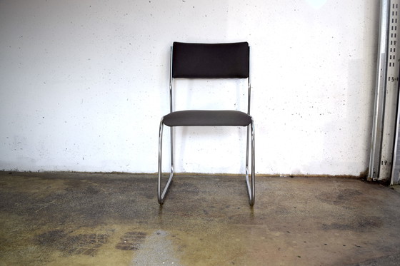 Image 1 of 2x Space Age Chrome Chairs Chrome chairs 70s vintage chair