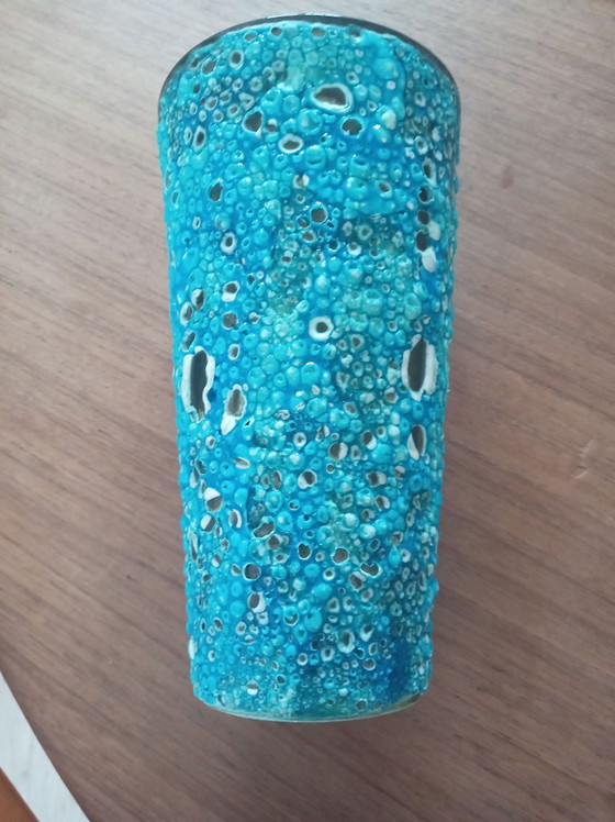 Vase Pierre de lune vintage signature – Luc Chambon, Céramique (photo 5 of 6)