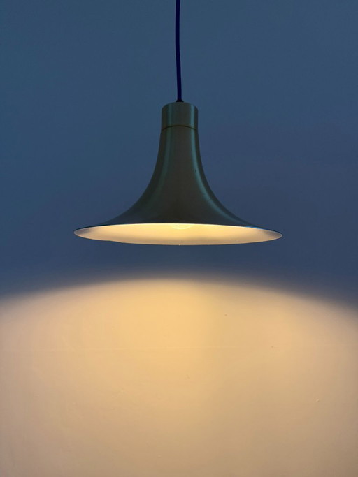 Vintage Deense designlamp in stijl van Semi pendel - Gouden space age lamp