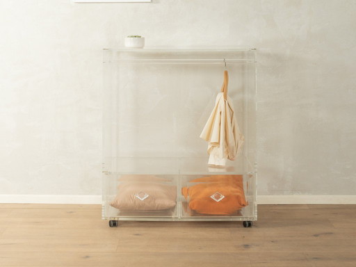 Cassettiera in acrilico anni '80, vintage