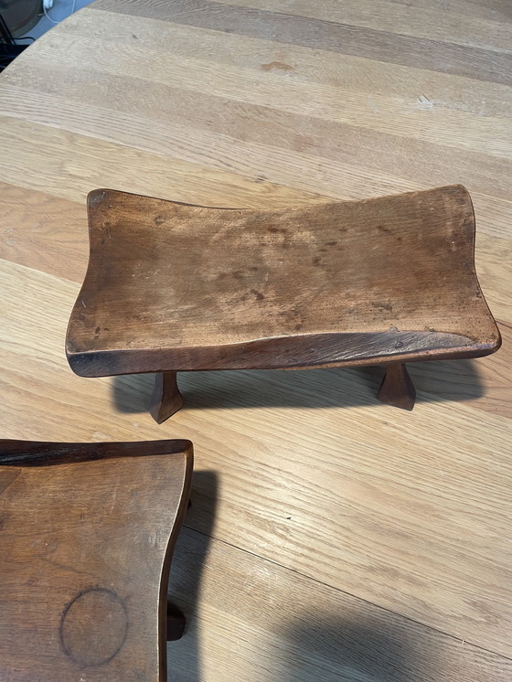 Image 1 of 2x Brutalistische plantentafeltjes