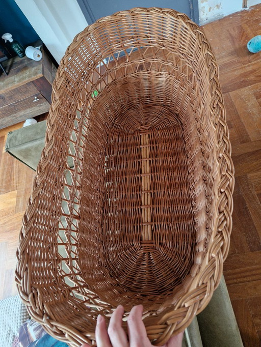 Baby cradle/basket made of willow branches handcrafted