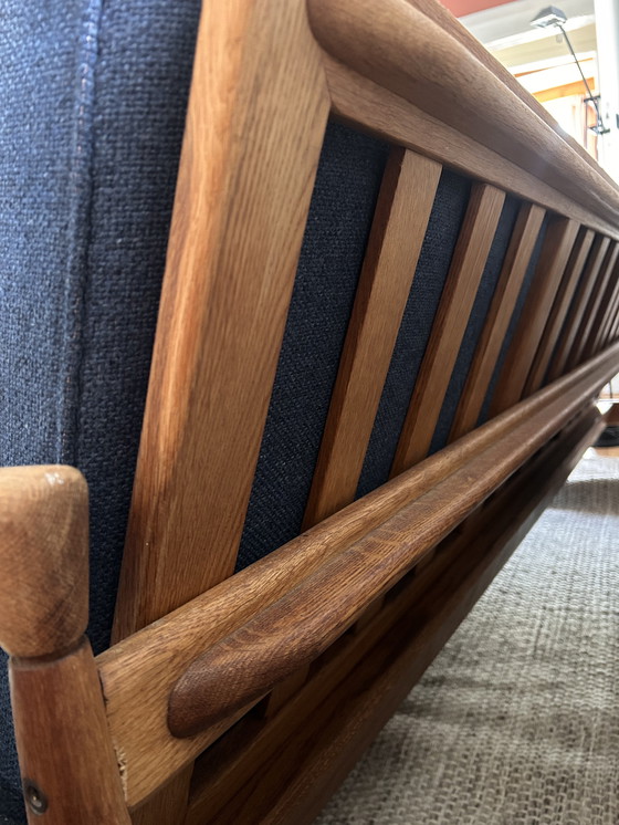 Image 1 of Erik Wørts eiken driepersoonsbank (Kolding)