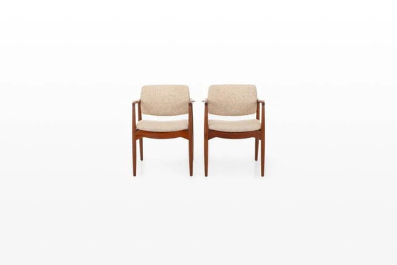 Chaises Captain's d'Erik Buch pour Ørum Møbler, Danemark, années 1960, lot de 2 – Chaises de salle à manger (photo 2 of 16)