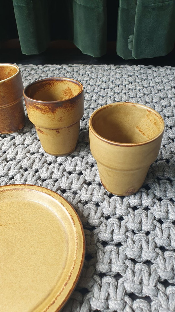 Image 1 of Vintage servies 12-delig LILIEN PORZELLAN Austria brutalist 70s