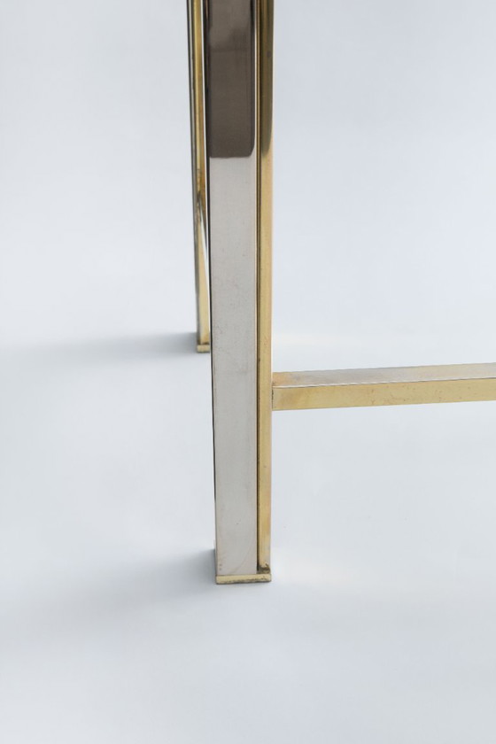Image 1 of Midcentury console tafel Belgochrome stijl Romeo Ragga/ Willy Rizzo 1970