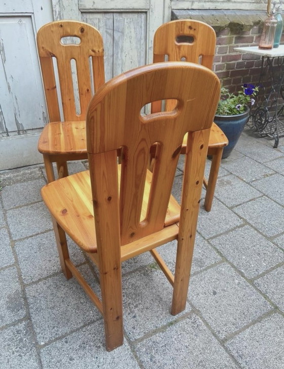 Image 1 of Ensemble de 6 chaises de salle à manger Effezeta en pin