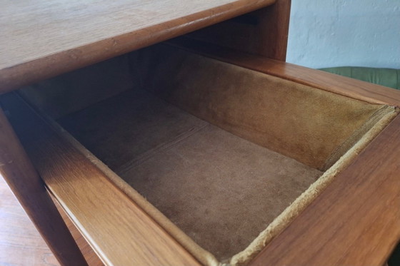 Image 1 of Teak Multifunctional Bar Cart Serving Trolley, Denmark 1960s