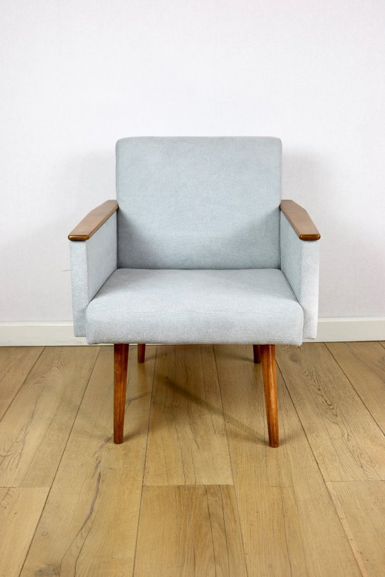 Fauteuil loft Art Déco vintage - ciel bleu – Axel Concept, Wood (photo 8 of 11)
