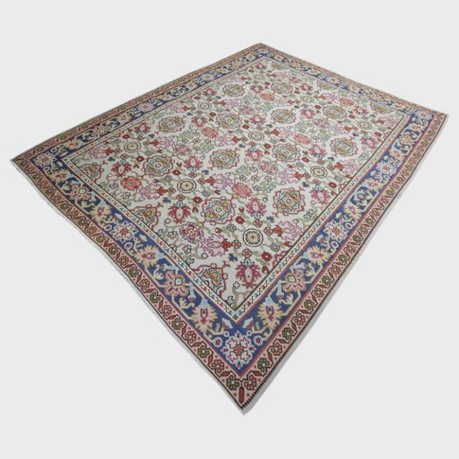 Antiek Balkan Kilim tapijt | Platgeweven wollen tapijt | 260 × 330 cm (102 × 130 inch) (photo 2 of 9)