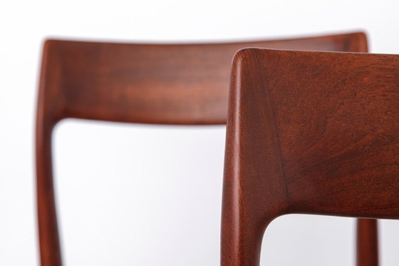 Image 1 of Set of 4 Niels Otto Møller Model 77 Chairs, Danish Mid Century Teak Dining Chairs 1959 Design, Vintage Set