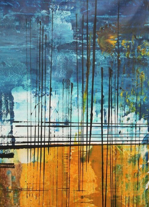 Painting "volume 910", Guiseppe Panzica, Paintings & Drawings, Canvas, Wood, Brown (photo 7 of 12)
