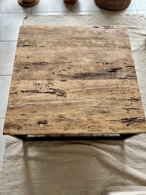 Image 1 of Indian wood coffee table industrial style