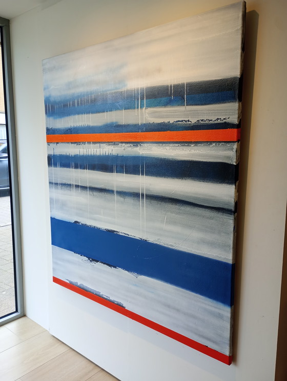 Image 1 of Mixed media on canvas "@the sea" Alfie 