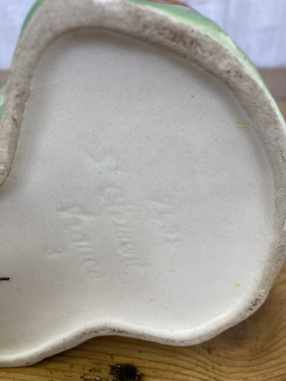 Image 1 of Duck pitcher in barbotine