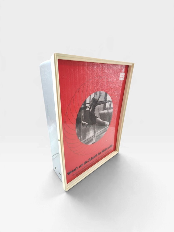 Insegna luminosa vintage / Sparkasse / Pubblicità, Oggetti decorativi, Metallo, Plastica, Rosso (foto 7 di 10)