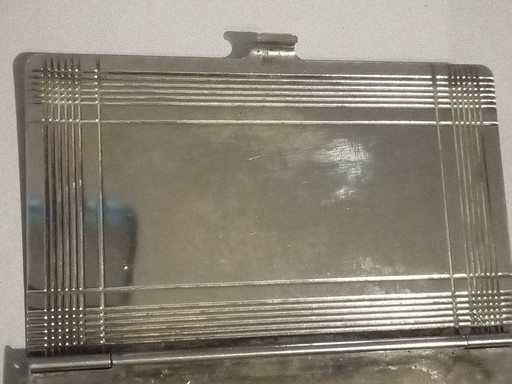 Vintage silver metal cigarette holder