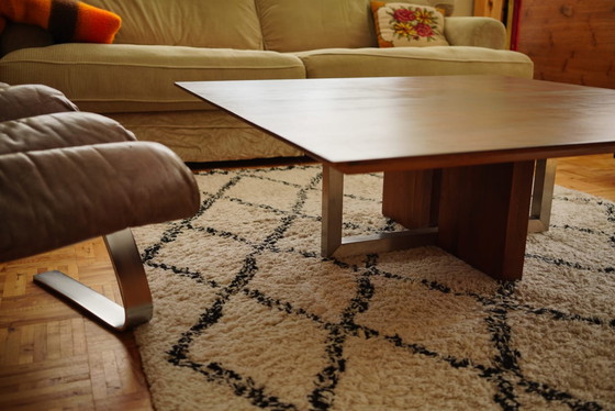 Image 1 of Mid-century Japandi coffee table walnut